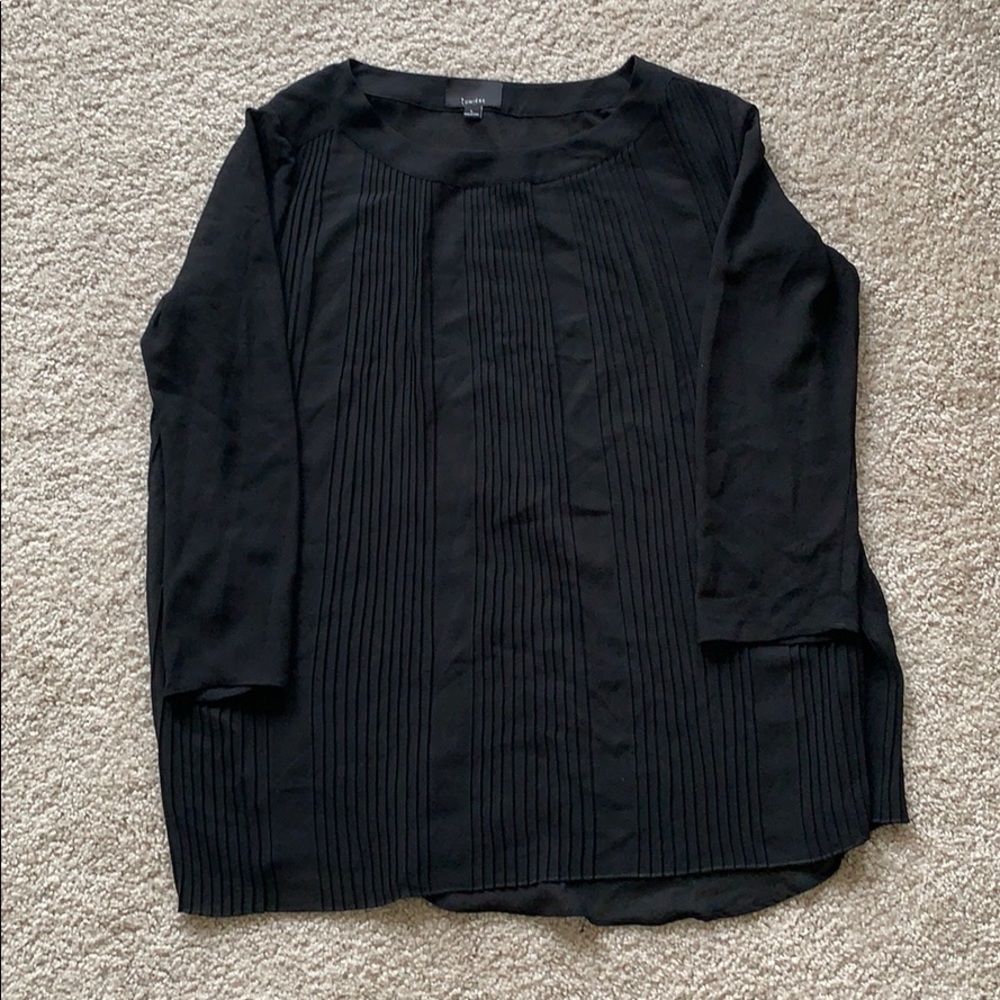 Sheer maternity dress top
